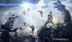 Game Informer Cover concept art from the video game Titanfall by Tu Bui