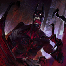 Nightmare Batman concept art from the video game Infinite Crisis