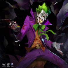 Joker concept art from the video game Infinite Crisis by Phong Nguyen