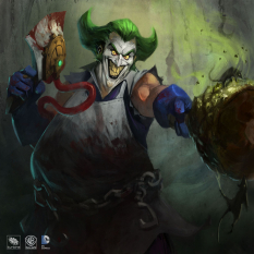 Gaslight Joker concept art from the video game Infinite Crisis by Phong Nguyen