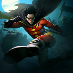 Robin concept art from the video game Infinite Crisis by Phroilan Gardner