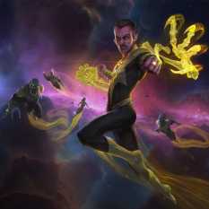 Sinestro concept art from the video game Infinite Crisis