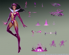 Star Sapphire concept art from the video game Infinite Crisis by Devon Cady-lee