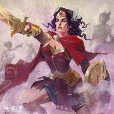 Greek Wonder Woman concept art from the video game Infinite Crisis by Phong Nguyen