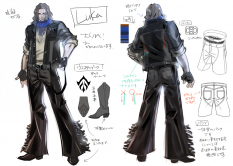 Luka concept art from the video game Bayonette 2