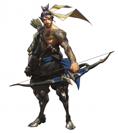Hanzo concept art from the video game Overwatch by Arnold Tsang