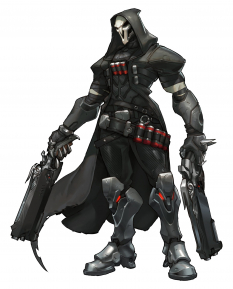 Reaper concept art from the video game Overwatch by Arnold Tsang