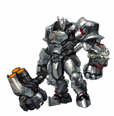 Reinhardt concept art from the video game Overwatch by Arnold Tsang