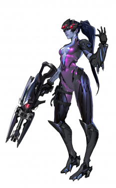 Widowmaker concept art from the video game Overwatch by Arnold Tsang