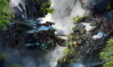 Environment Concept concept art from the video game Far Cry 4