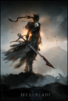Senua concept art from the video game Hellblade by Alessandro Taini