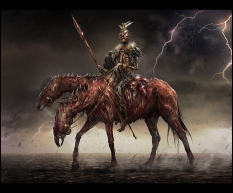 Beast Rider concept art from the video game Hellblade by Mark Molnar