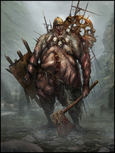 Viking Brute concept art from the video game Hellblade by Mark Molnar