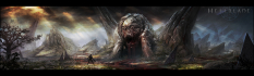 Mouth Of Hell concept art from the video game Hellblade by Mark Molnar