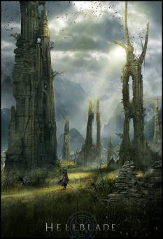 Ruins Of The Ancients concept art from the video game Hellblade by Mark Molnar