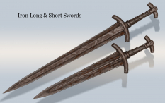 Iron Sword concept art from The Elder Scrolls V: Skyrim by Adam Adamowicz