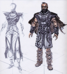 Clothing Concepts concept art from The Elder Scrolls V: Skyrim by Adam Adamowicz