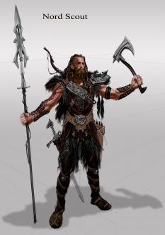 Nord Armor Male concept art from The Elder Scrolls V: Skyrim by Adam Adamowicz