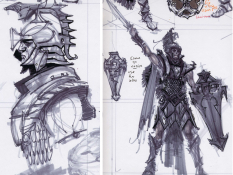 Imperial Armor concept art from The Elder Scrolls V: Skyrim by Adam Adamowicz