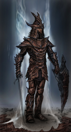 Dragon Armor concept art from The Elder Scrolls V: Skyrim by Adam Adamowicz