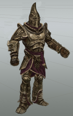 Dwemer Armor concept art from The Elder Scrolls V: Skyrim by Adam Adamowicz