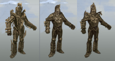 Dwemer Armor Rough Sketch concept art from The Elder Scrolls V: Skyrim by Adam Adamowicz