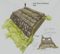 Wall Road concept art from The Elder Scrolls V: Skyrim by Adam Adamowicz