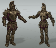 Dwemer Armor Rough Sketch concept art from The Elder Scrolls V: Skyrim by Adam Adamowicz