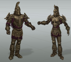 Dwemer Armor Rough Sketch concept art from The Elder Scrolls V: Skyrim by Adam Adamowicz