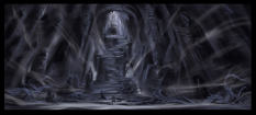 Sovengarde Rough Sketcha concept art from The Elder Scrolls V: Skyrim by Adam Adamowicz