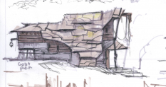 Reach House concept art from The Elder Scrolls V: Skyrim by Adam Adamowicz
