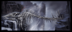 Sovengarde Rough Sketch concept art from The Elder Scrolls V: Skyrim by Adam Adamowicz