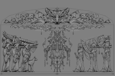 Mural Fox concept art from The Elder Scrolls V: Skyrim by Adam Adamowicz