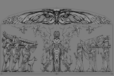Mural Moth concept art from The Elder Scrolls V: Skyrim by Adam Adamowicz
