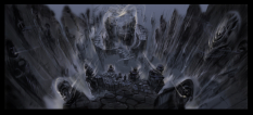 Sovengarde Rough Sketch concept art from The Elder Scrolls V: Skyrim by Adam Adamowicz