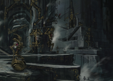 Dwemer Arch concept art from The Elder Scrolls V: Skyrim by Adam Adamowicz