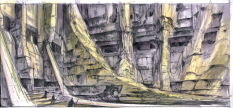 High Side Ruins Castle concept art from The Elder Scrolls V: Skyrim by Adam Adamowicz