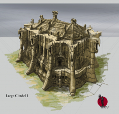Citadel Golden Age concept art from The Elder Scrolls V: Skyrim by Adam Adamowicz