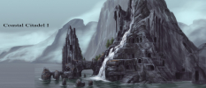 Coastel Citadel concept art from The Elder Scrolls V: Skyrim by Adam Adamowicz