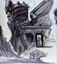 Architecture Concepts concept art from The Elder Scrolls V: Skyrim by Adam Adamowicz