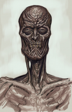 Mummy concept art from The Elder Scrolls V: Skyrim by Adam Adamowicz
