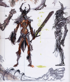 Draugr Concepts concept art from The Elder Scrolls V: Skyrim by Adam Adamowicz