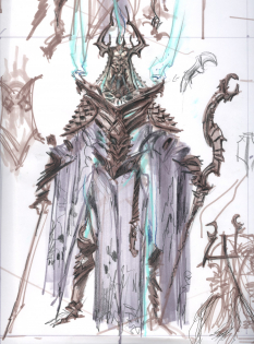 Dragon Priest concept art from The Elder Scrolls V: Skyrim by Adam Adamowicz