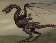Dragon Head concept art from The Elder Scrolls V: Skyrim by Adam Adamowicz