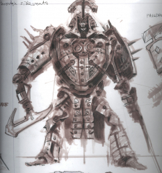 Centurion Rough Sketch concept art from The Elder Scrolls V: Skyrim by Adam Adamowicz