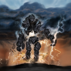 Storm Atronach concept art from The Elder Scrolls V: Skyrim by Adam Adamowicz