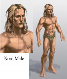 Nord Male concept art from The Elder Scrolls V: Skyrim by Adam Adamowicz
