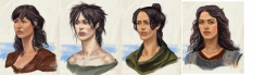 Imperial Hair Female concept art from The Elder Scrolls V: Skyrim by Adam Adamowicz
