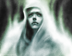 Concept art of Wisp Portrait from The Elder Scrolls V: Skyrim by Ray Lederer