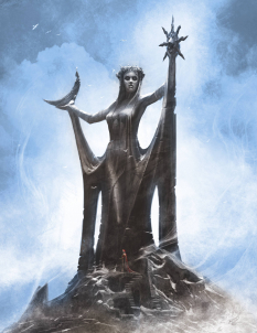 Concept art of Azura from The Elder Scrolls V: Skyrim by Ray Lederer